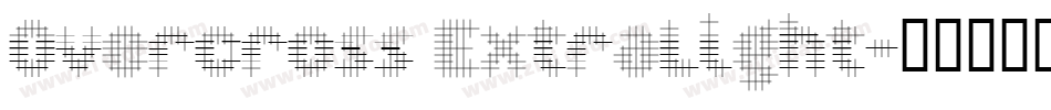 Overcross ExtraLight字体转换